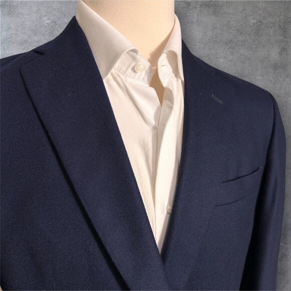 CORBIN 100% Cashmere Mens Navy Blazer 42R Sport Coat 2-Button Jacket Suits - Picture 3 of 13